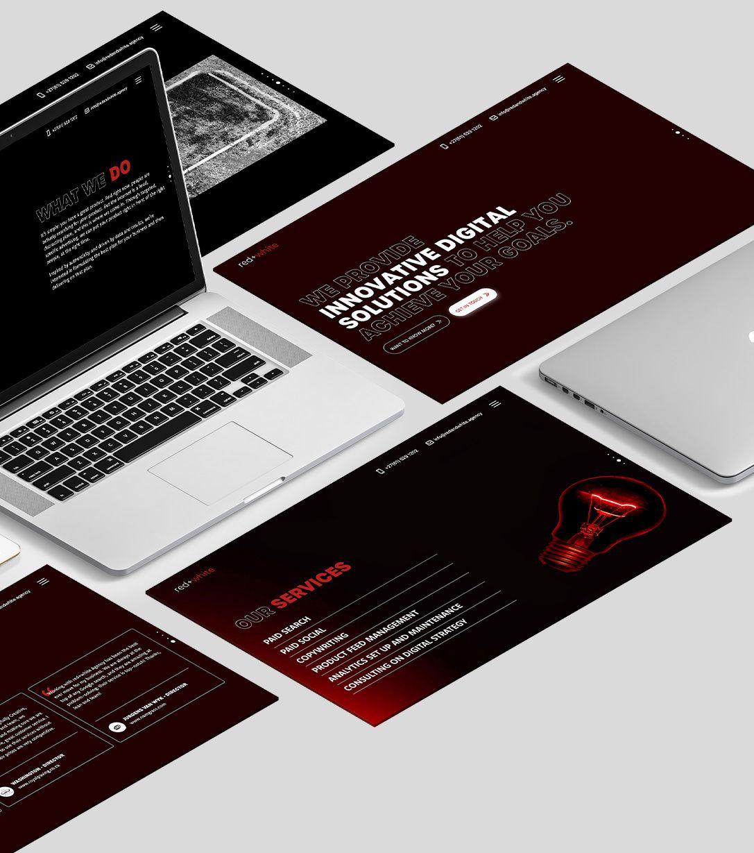 Red+White Agency Website Development